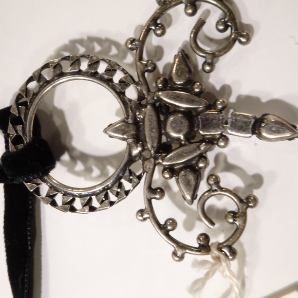 Dannijo Oxidized Naila Velvet Choker Necklace - Picture 5 of 5